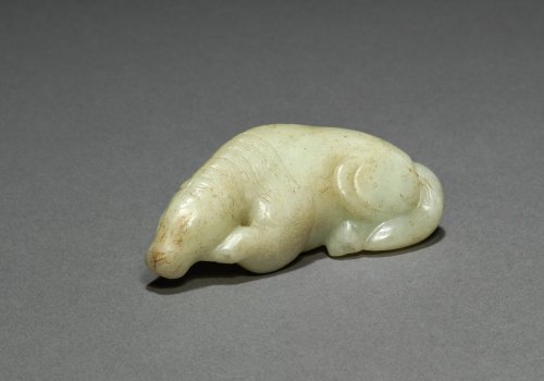 Recumbent Horse, 960-1279, Cleveland Museum of Art: Chinese ArtSize: Overall: 2.8 cm (1 1/8 in.)Medi