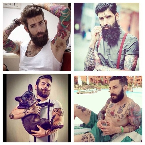 I’m just taking this moment to appreciate all the sexy bearded tattooed men that make life better. And how much I just want to ride you into the sunset. #nobasicsplease #beardedmen #futurebabydaddy #beauties