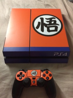 dragonballnow:  My newly decorated PS4 