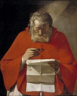 Saint Jerome Reading a Letter – Georges de la Tour