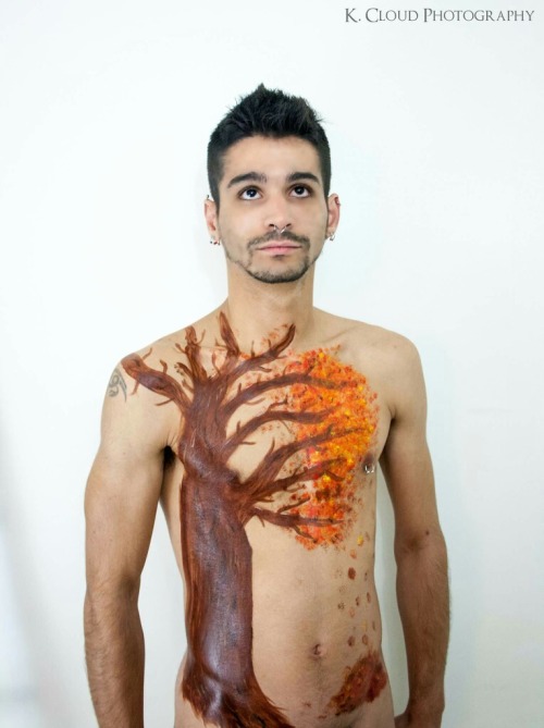 One of the loves of my life one day  had some body painting done. The Artist and Photographer have s