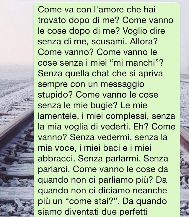 promettimiditornare:  “So soltanto che a volte i ricordi fanno mancar l’aria”