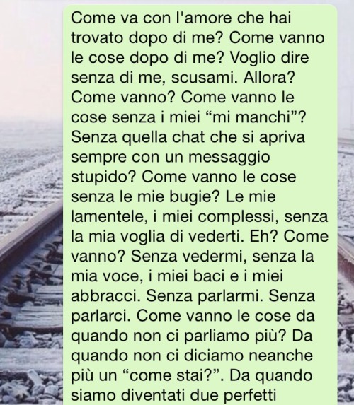 quellochecercononce:  chetamina:  sorrisimancati:  promettimiditornare:  “So soltanto che a volte i ricordi fanno mancar l’aria”  ’..ancora oggi mi chiedo in quale istante abbiamo incominciato a perderci’  Ogni volta che lo trovo sulla dash,rebloggo.