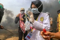 aishawarma:Razan Alnajjar, 21 year old volunteer paramedic from Gaza, was shot in the chest and killed by an israeli sniper during a lull in today's Great March of Return while treating wounded protesters. 