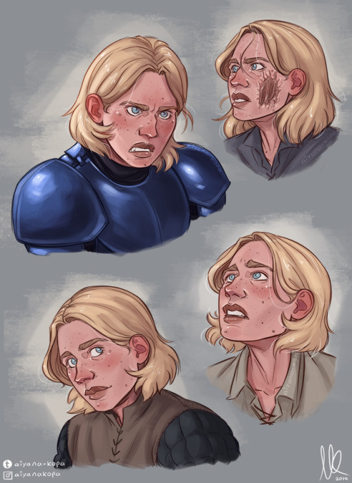 aiyana-kopa:another little book Brienne sketch dump ♥Brienne of Tarth © George R. R. MartinArt © Aiy