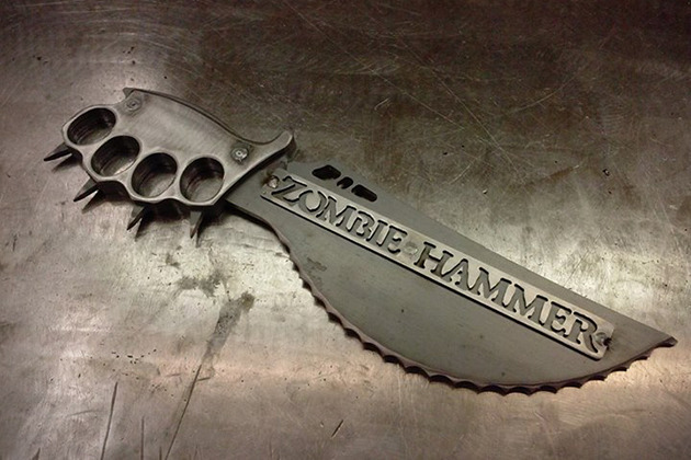 gunrunnerhell:  Zombie Hammer Though they might appear to be props, they are actual