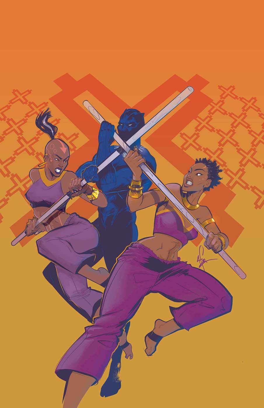 snowbyrdn7:    BLACK PANTHER #9 and BLACK PANTHER: WORLD OF WAKANDA #2 Covers by 