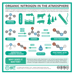 compoundchem:  Various processes release nitrogen-containing compounds into the atmosphere, but what happens to them, and what effect can they have on climate and our health? That’s what our third ‪#‎realtimechem‬ competition winner, Dr. Nadine