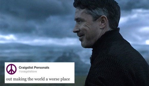 myrandar:Petyr Baelish and Craigslist Personals.