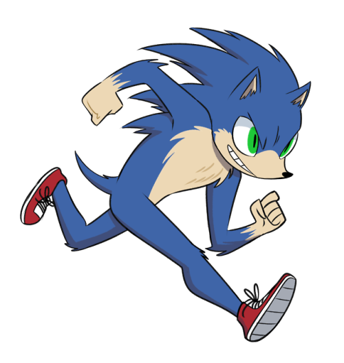 davidbaronart: A quick sketch in response to the new Sonic movie teaser. I am crossing ALL MY FINGER