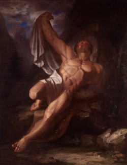 necspenecmetu:  Samuel Finley Breese Morse, The Death of Hercules, c. 1812 