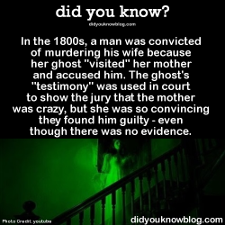 Did-You-Kno:  In The 1800S, A Man Was Convicted Of Murdering His Wife Because Her