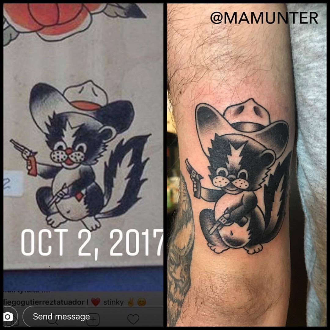 skunk in Tattoos  Search in 13M Tattoos Now  Tattoodo