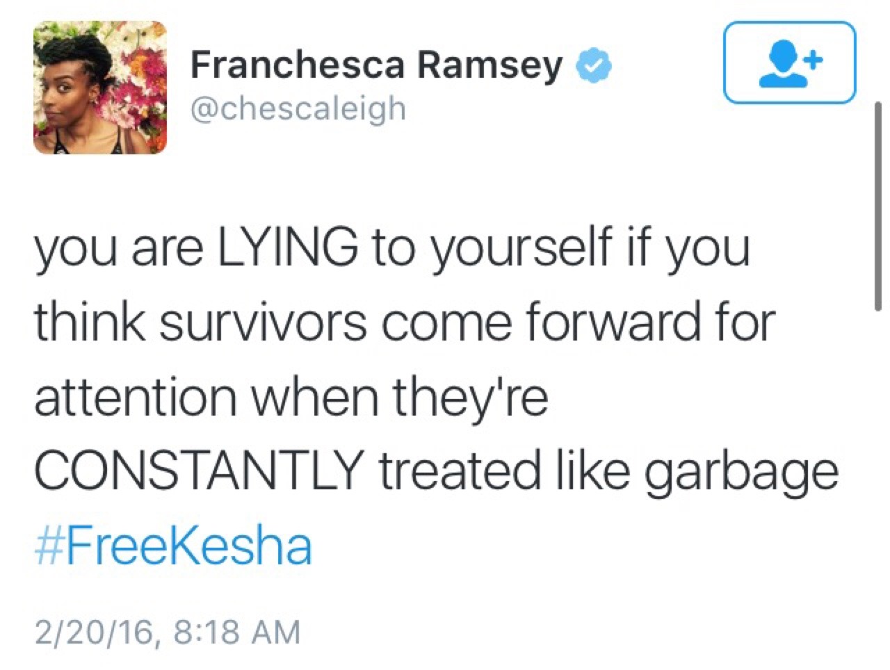 eating-pizza-in-the-tour-bus:  Franchesca Ramsey on #freekesha 