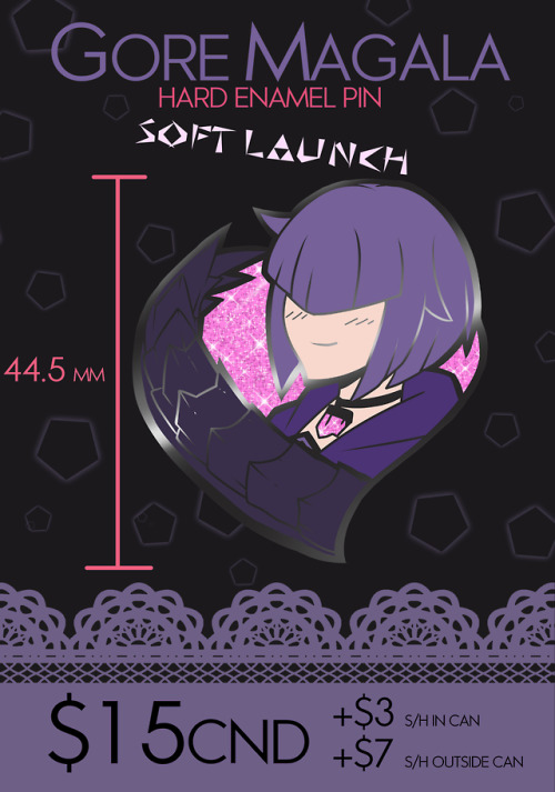 marshu:Hey guys I’m hyped to announce a soft launch of my Gore Magala girl pin If you want to get yo