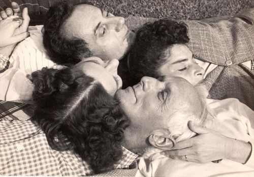 Dorothea Tanning, Max Ernst, Man Ray & Juliet Browner, Hollywood California,  by Florence Homolk