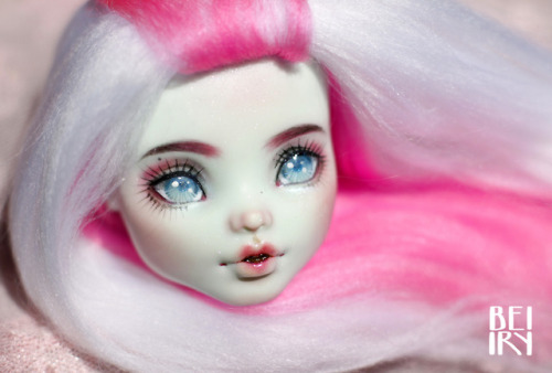Sale  Monster High OOAK Frankie Stein repaint custom doll HEAD!! 