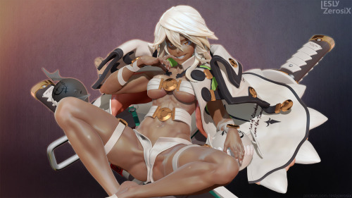 leslyzerosix:    Guilty Gear - Ramlethal Valentine   Chocolate abs complete! Thank you :D   PATREON / PIXIV / STREAM 