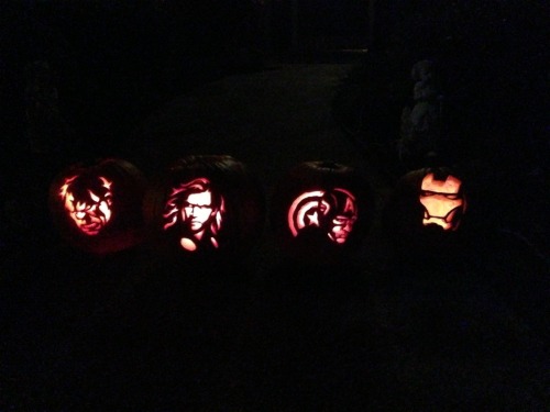 slurpees-and-allthatgoodshit:  Happy Halloween Everyone! - Lisa Superhero Pumpkins Part 1 