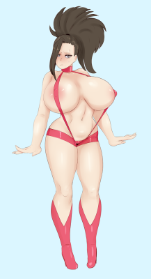 sunnysundown:  momo yayoro..  yaoyoz..yah. Just momo  she won the poll over ochako so here she is Patreon tip jar! 