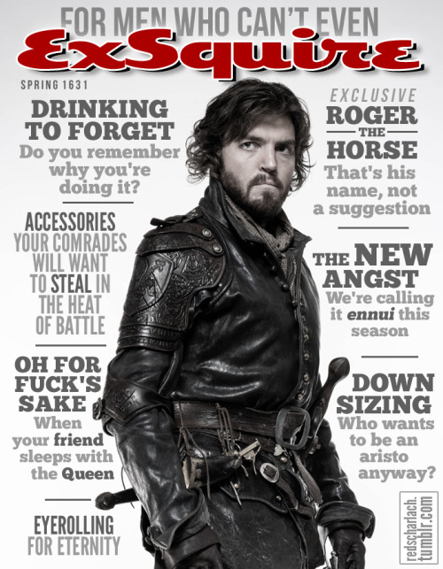 redscharlach:If the BBC ever wants to publish any Musketeers spin-off magazines, I’ve got LOTS