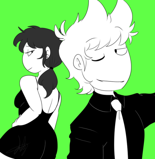 jamoncillopiloncillo:  No puedo dejar de ver el meme de mm yeah una y otra vez >:’v creo que ya hasta la estoy soñando :’v más aun por que me juntan al nico  pernico … pero bueh,tampoco me decidía entre los colores :v así que hice las 4