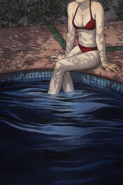 leonardosantamaria: Swim by Leonardo Santamaria An illustration for a movie poster for an independen