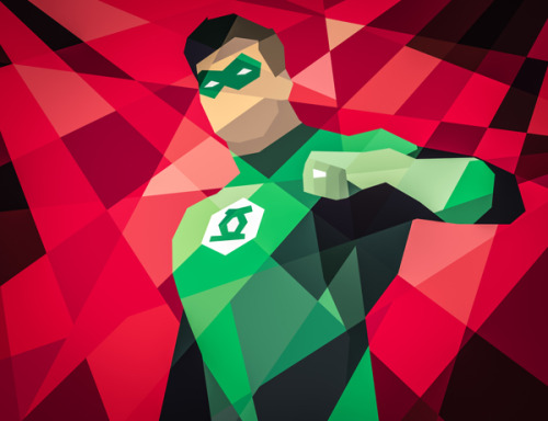 herochan:  DC Comics Goes Geometric Created by Eric Dufresne 
