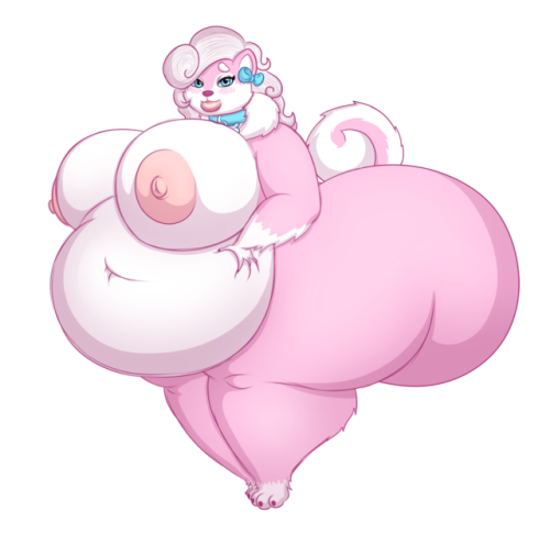 zarike: SSBBW doggy Coloring commission on a previous request by XaxDoes she not look cuddly? I just want to mush my face in that belly! 