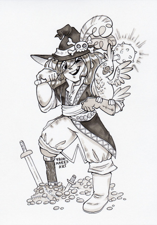 Inktober day 12: Pirate witch