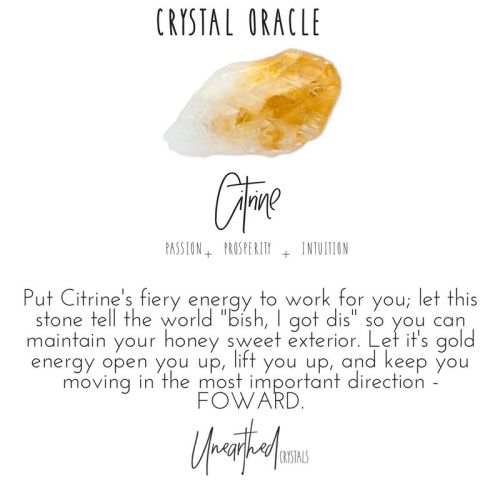 Put Citrine’s fiery energy to work for you, let this stone tell the world “bish, I got dis” so you c