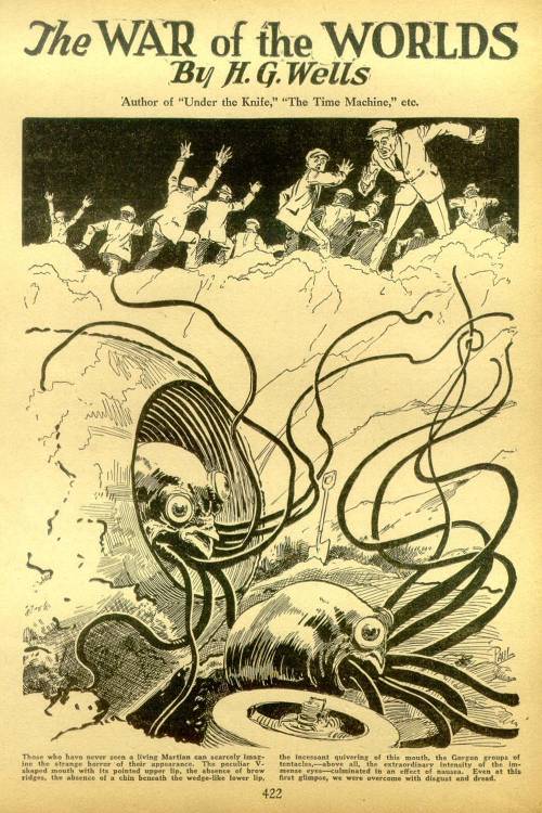 notpulpcovers:War Of The Worlds (Amazing Stories, 1927)