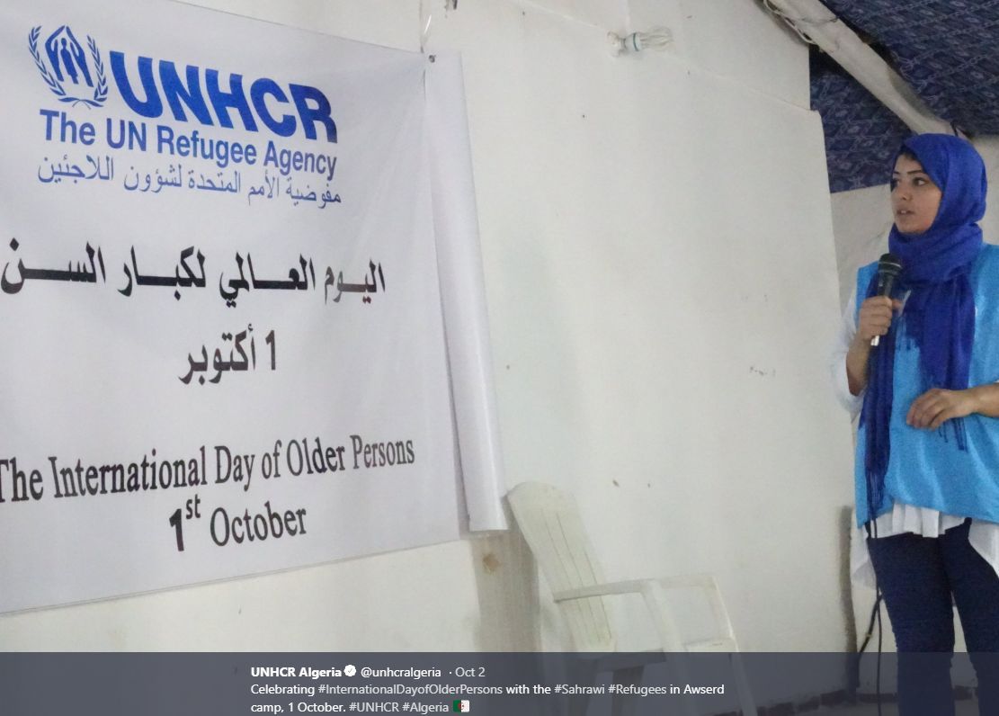 2. oktober er verdens eldredag. Den markeres i flyktningleirene av Høykommissæren for flyktninger.