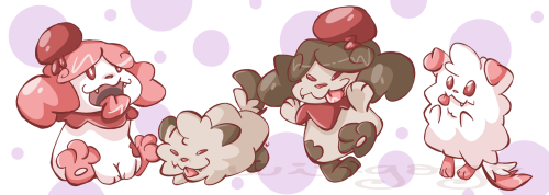 wingogo: sometimes I remember that swirlix/slurpuffs are just bichons made of sweets and it warms my