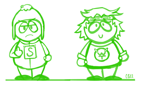 Wanted to mess around with the South Park style as a little art warmup and decided to choose these t