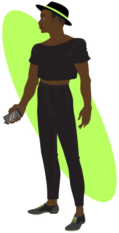 softfart: summer looks for au sam wilson the male model. crop tops never die and i WILL be writing t