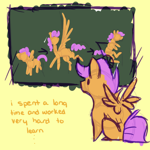 itsthatscootaloo:  its harder than youd think   >w< Oh scoots…