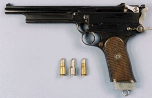 peashooter85: A Big Powerful Weird Pistol, The Mars Pistol Created by H. W. Gabbett-Fairfax in 1899,