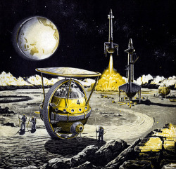 tomorrowcalling:  Lunar Unicycle. Frank Tinsley. 1959