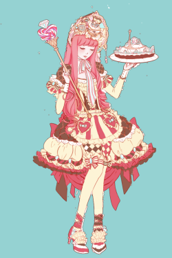  bonnibel-cp:  Princess Lolita Bubblegum by vexfay  