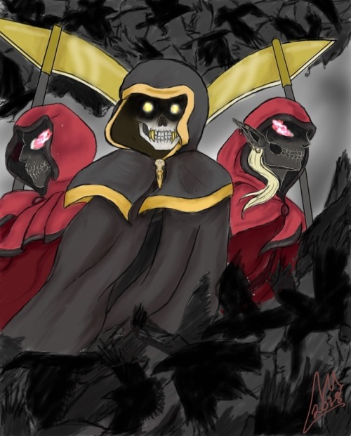 deethedraws:The Reaper Squad knows how to make an entrance.(Click for better quality!)[Image Descrip