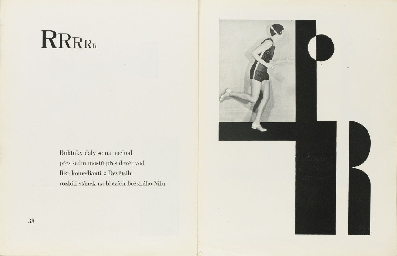 grupaok:  “R” from Alphabet (Abeceda), 1926, with poetry by Vítezslav Nezval,