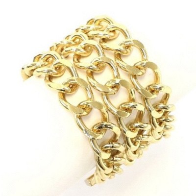 Overstock sale! Gold 3 link bracelet $10.00 #gold #goldchain #goldbracelet