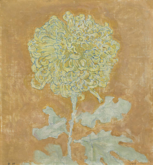 arsvitaest:Piet Mondrian, Chrysanthemum, first half of the 20th century, oil on canvasThe Cleveland 