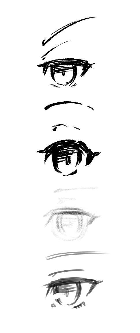 Anime Eyes Drawing Reference