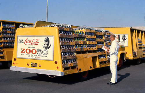 Coca Cola Delivery Truck - San Diego, CA - Circa: 1966.Source