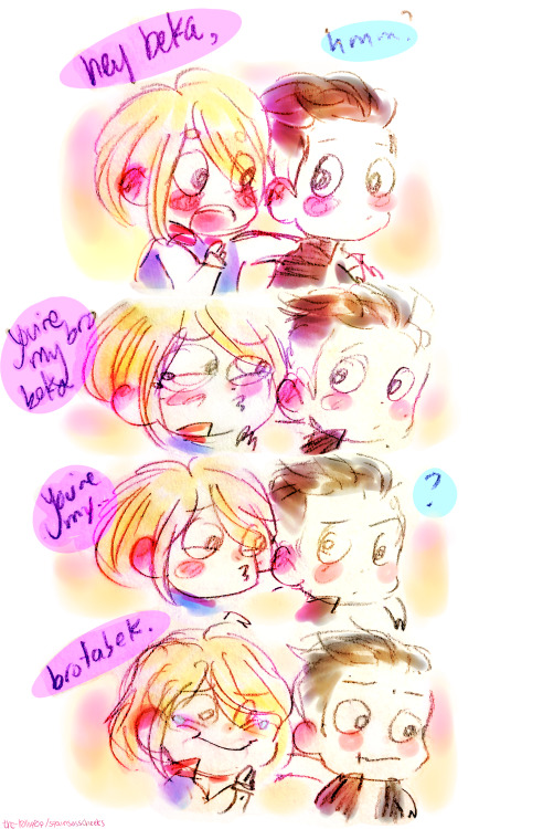 spainsasscheeks: otabek isnt rlly sure how to feel first comic of the year and its already a shitpost //i got the idea from this ask 