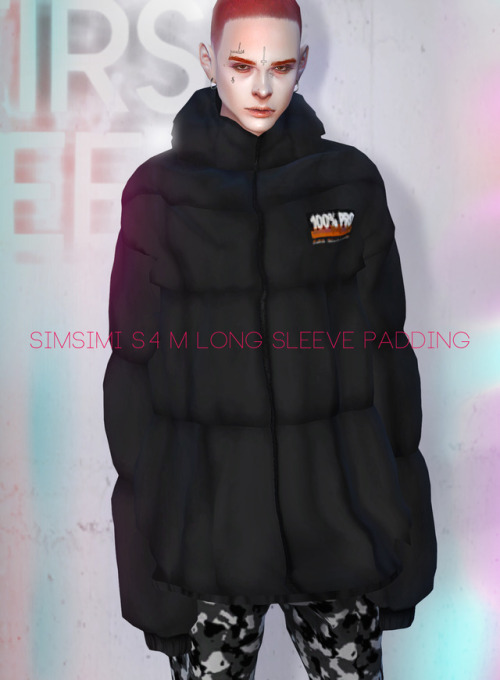 SIMSIMI S4 M LONG SLEEVE PADDINGMesh+Texture by simsimi 15 SWATCH Model : ASTER +  NEW MODEL + JOEL 