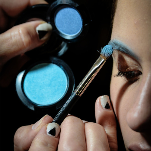 maccosmetics:  M∙A∙C Backstage at Badgley Mischka SS15 New York Fashion Week