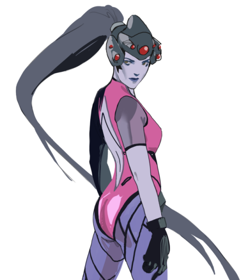 harufeng:flat colored sketch of Widowmaker